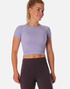 Crop top na jogu Purple Candy